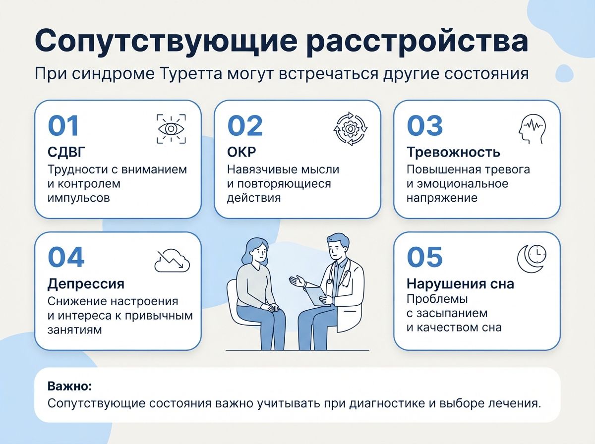 Лечение синдрома Туретта в Клину инфографика