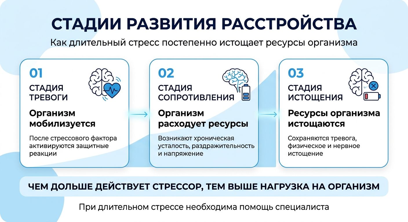 Лечение стресса в Клину инфографика